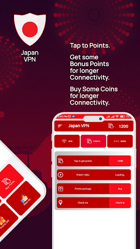 Japan VPN Get Japanese IP Capture d'écran 1