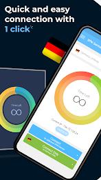 VPN Germany: unlimited VPN app Tangkapan skrin 1