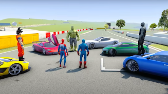 Superhero Tricky Car Stunts Ảnh chụp màn hình 3