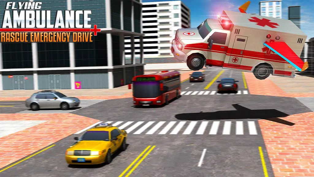 Flying Ambulance Rescue Drive Скриншот 3