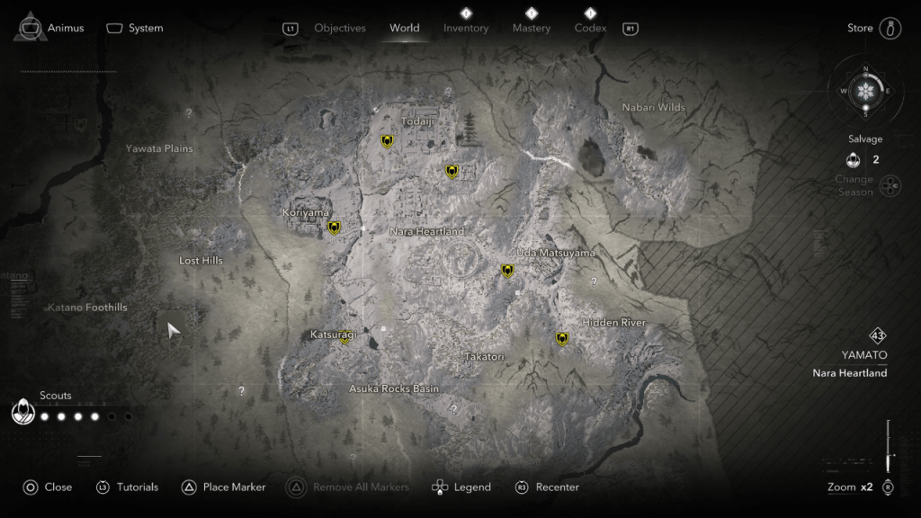 Yamato Kakurega Locations