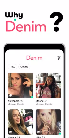Schermata Denim - premium dating app 0