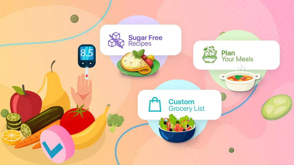 Diabetic Recipes App & Planner 螢幕截圖 1