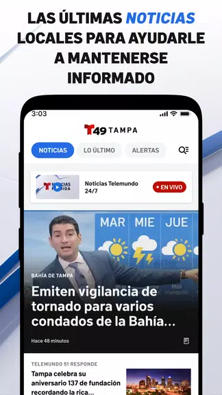 Telemundo 49: Tampa Noticias Captura de tela 0