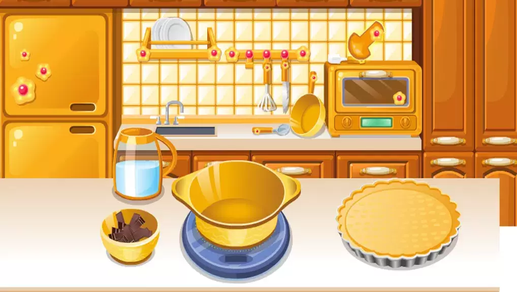 girls cooking games chocolate Captura de pantalla 1