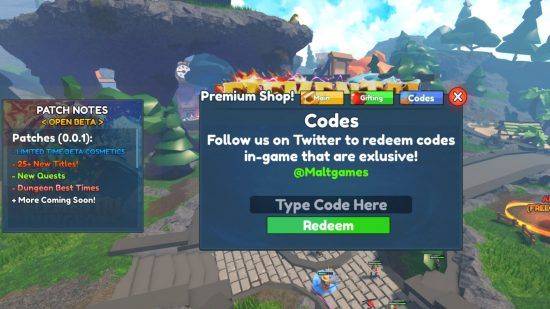 Elemental Dungeons Redeem Codes