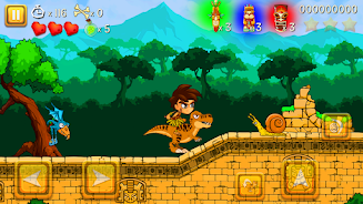 Super Warrior Dino Adventures Tangkapan skrin 2