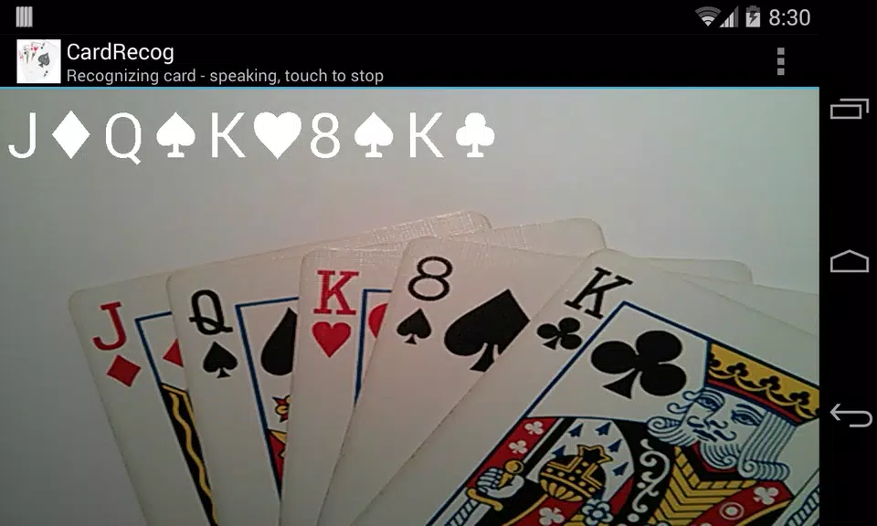 CardRecog Recognize Play Cards Schermafbeelding 1