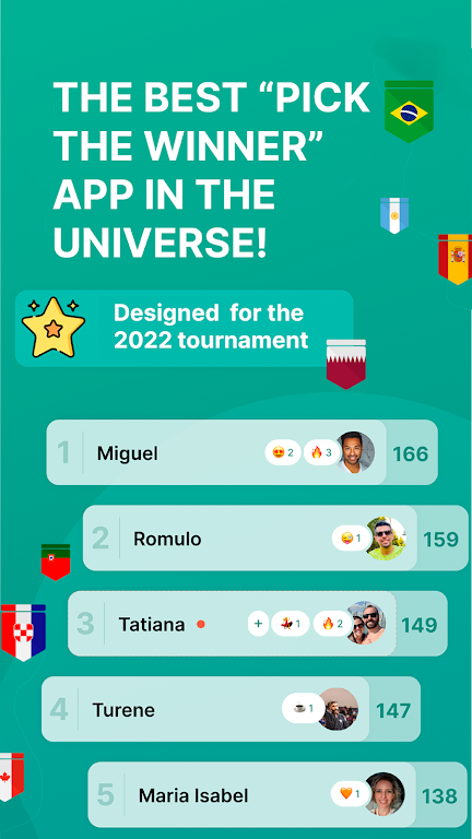 Predict the winner soccer 2022 螢幕截圖 0