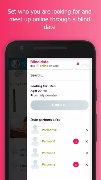 Blindr - Online blind date Ekran Görüntüsü 1