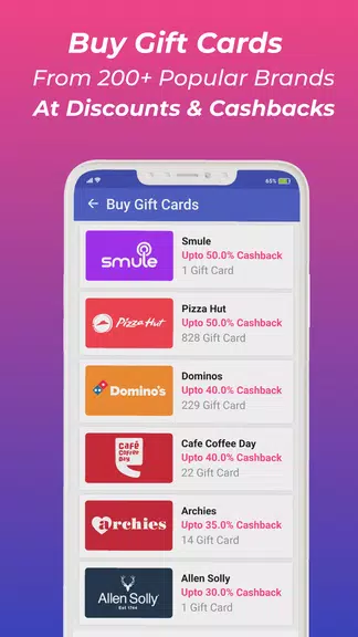 Zingoy: Gift Cards & Cashback ภาพหน้าจอ 2