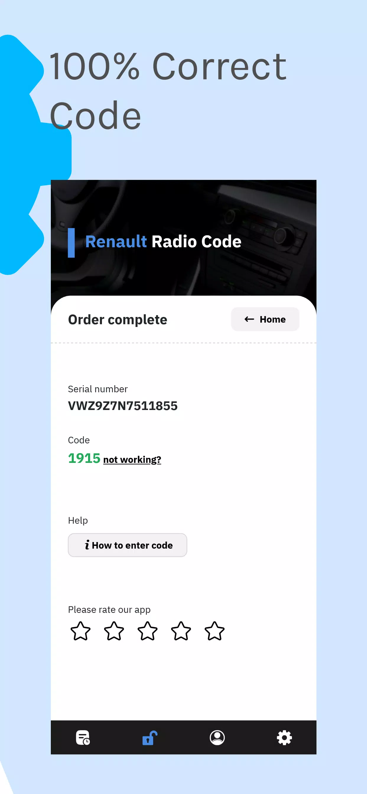 VW Radio Code Generator স্ক্রিনশট 2