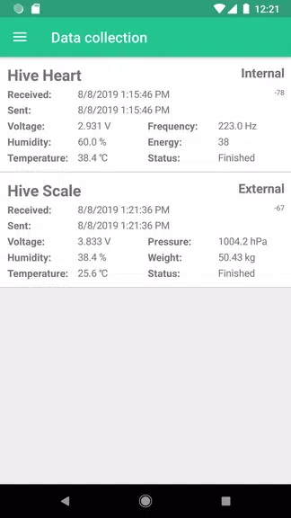 Schermata Bee Hive Monitoring Gateway 1