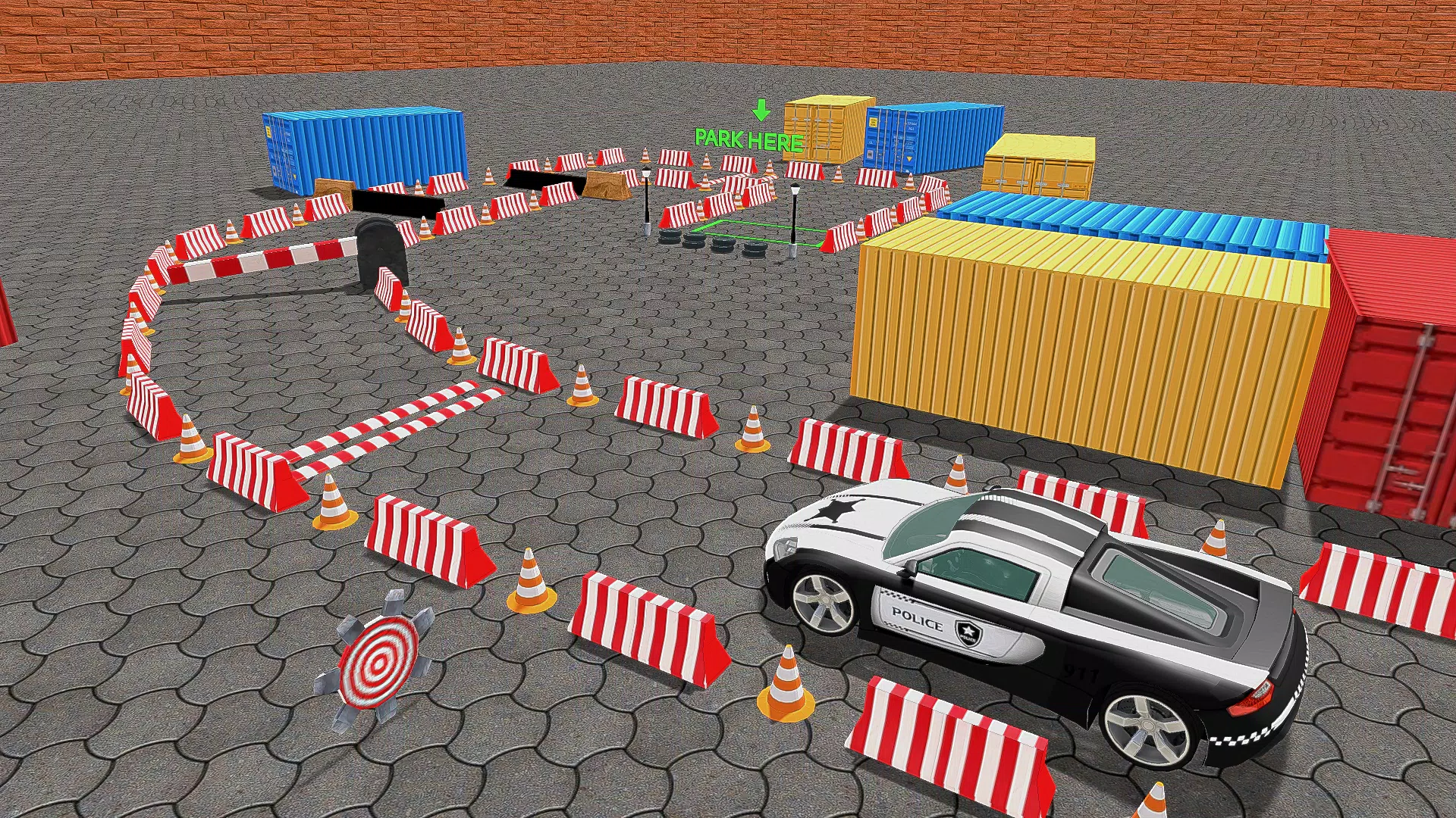 Police Car Parking Car Game 3D Captura de pantalla 1