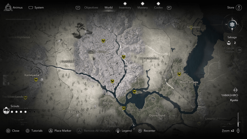 Yamashiro Kakurega Locations
