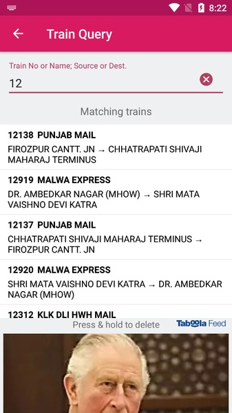 Indian Train Status স্ক্রিনশট 3