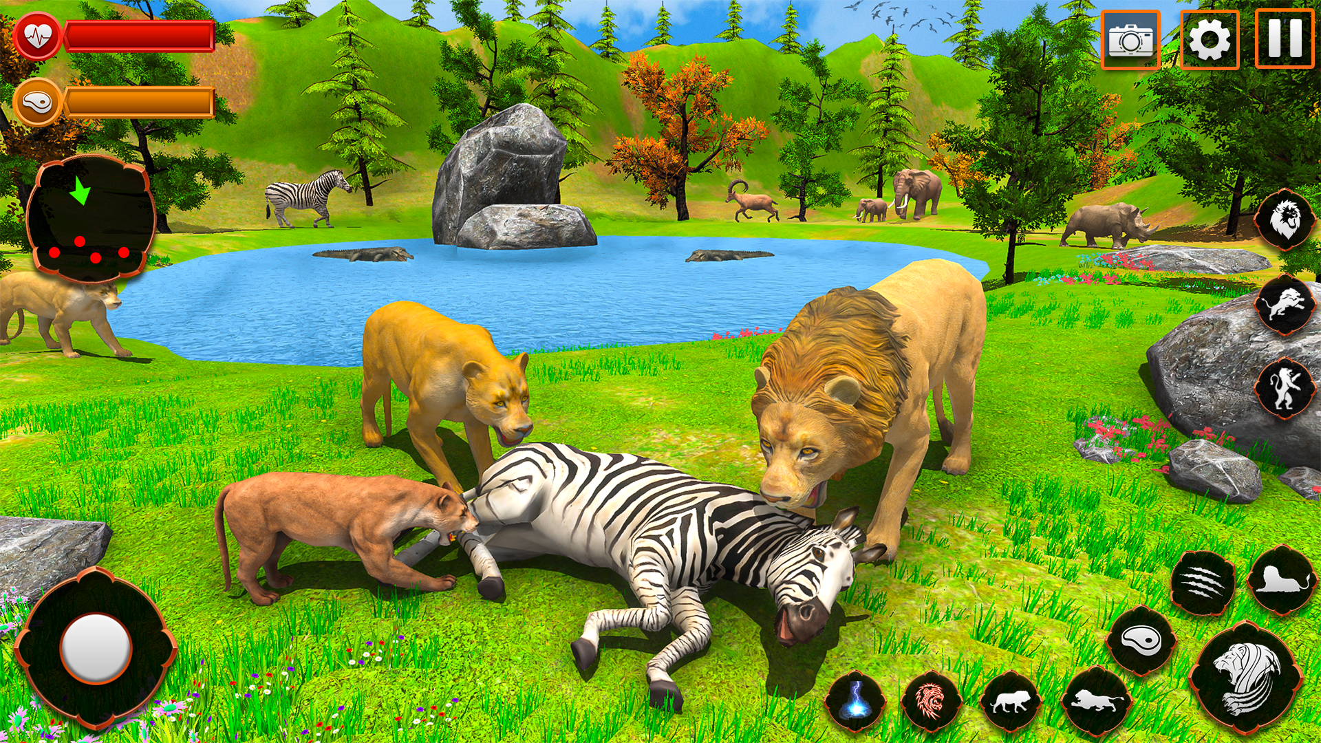 Wild Lion Simulator Games Captura de tela 0