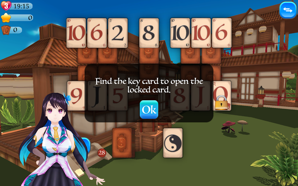 Pyramid Solitaire Asia Скриншот 2