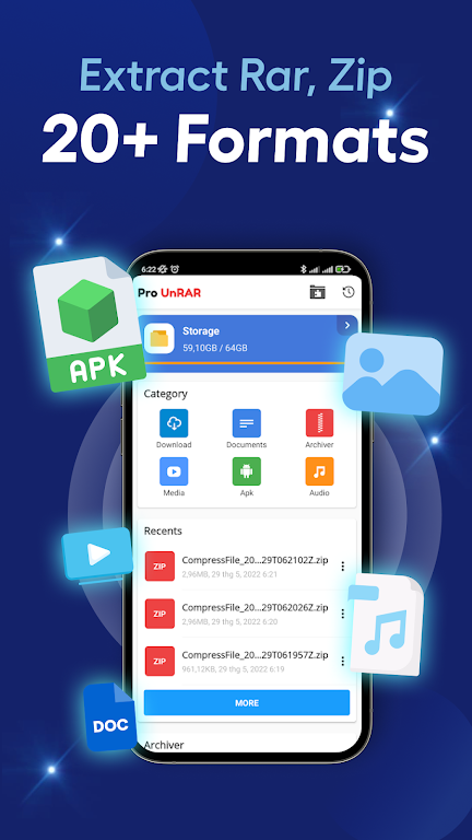 Pro 7-Zip, Unzip Rar Extractor Tangkapan skrin 2