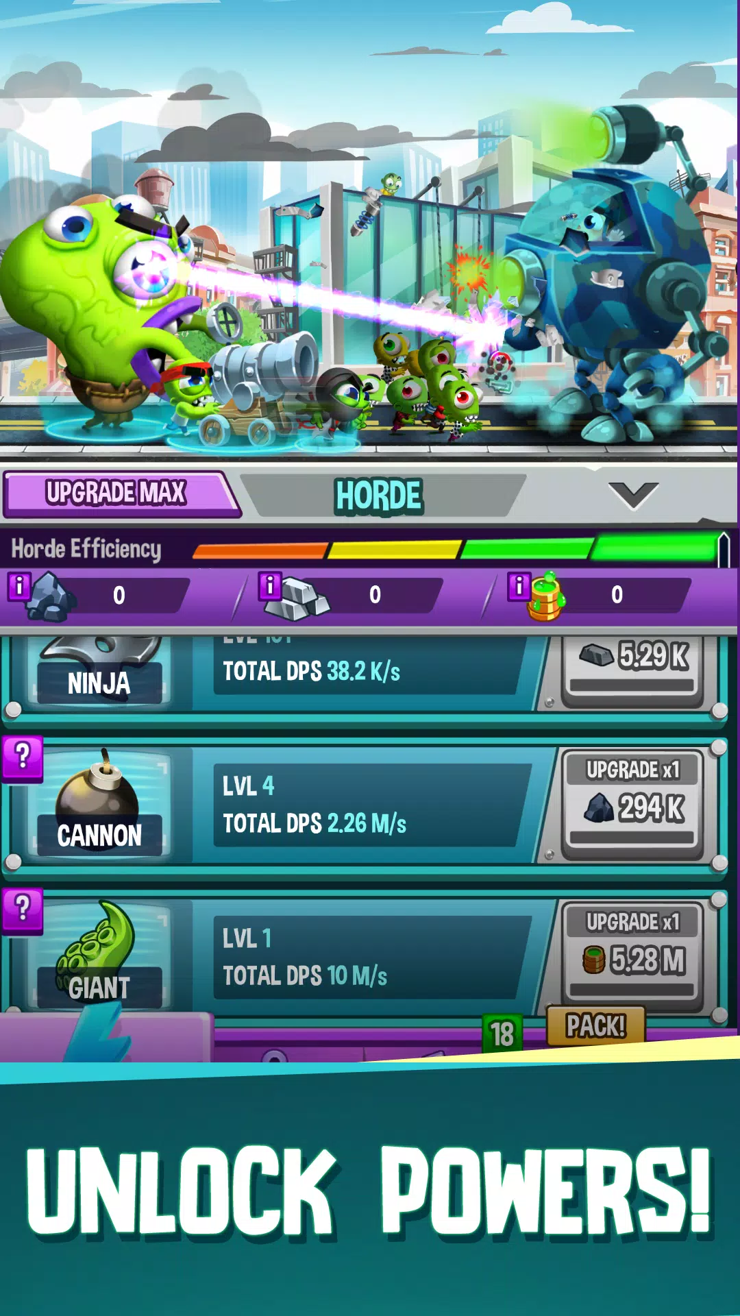 Idle Rush : Zombie Tsunami Schermafbeelding 1