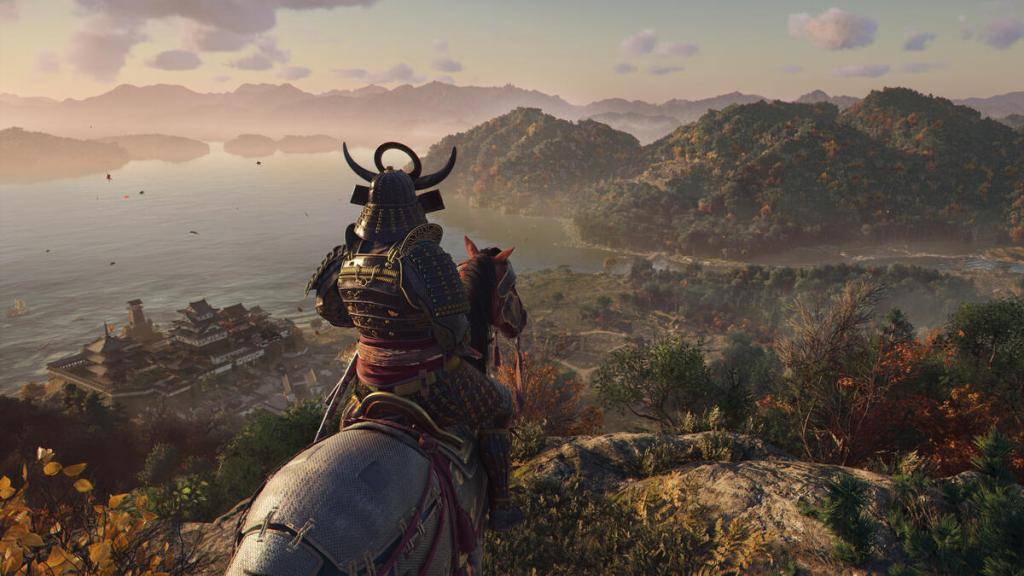 Yasuke surplombe une Vista côtière dans les ombres de Creed d'Assassin, Image via Ubisoft