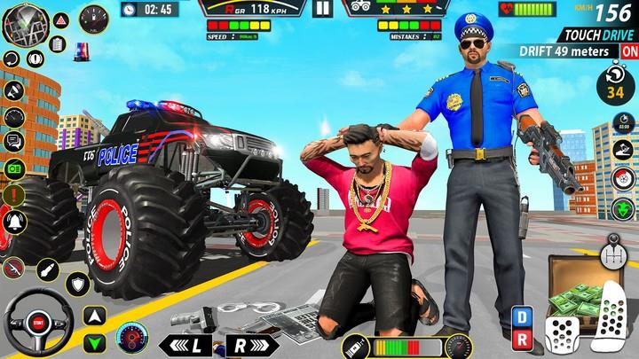 Police Monster Truck Car Games スクリーンショット 2