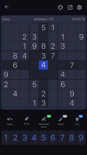 Sudoku - Classic Sudoku Puzzle Mod Ekran Görüntüsü 1