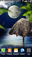 Tropical Night Live Wallpaper 螢幕截圖 1