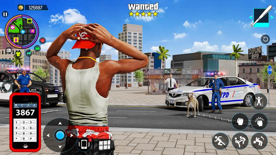 Gangster Mafia City Crime Game Скриншот 0