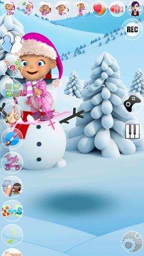 Talking Baby Babsy Winter Fun স্ক্রিনশট 3