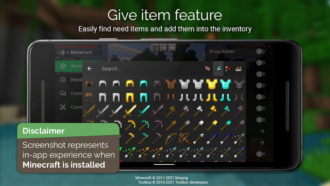 Toolbox for Minecraft: PE Screenshot 1
