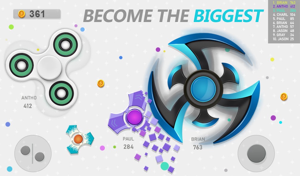 Schermata Realtime Fidget Spinner Games Mod 2