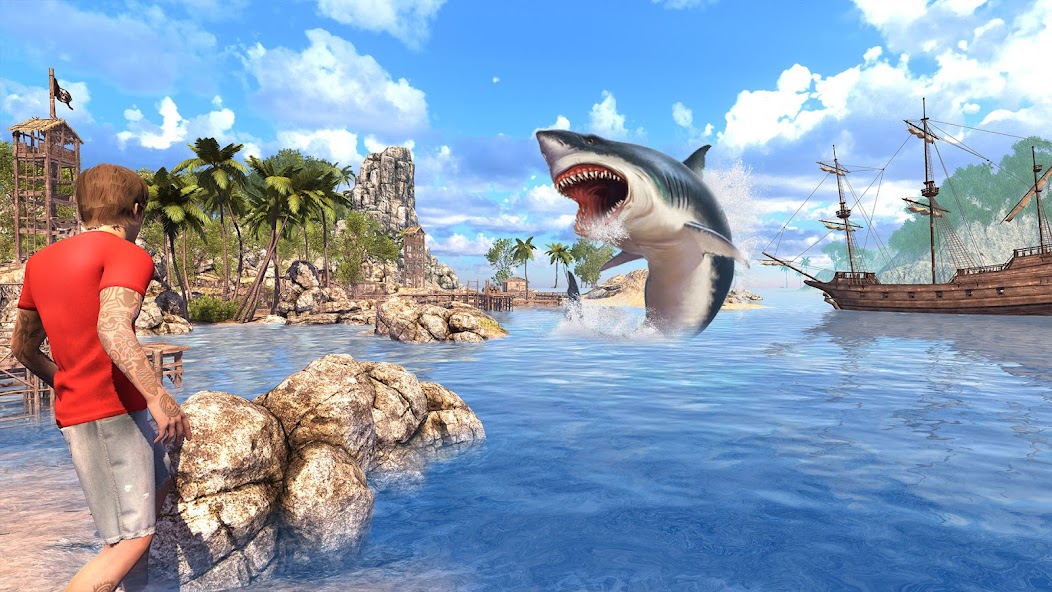 Angry Shark Games: Game 2024 Mod স্ক্রিনশট 0