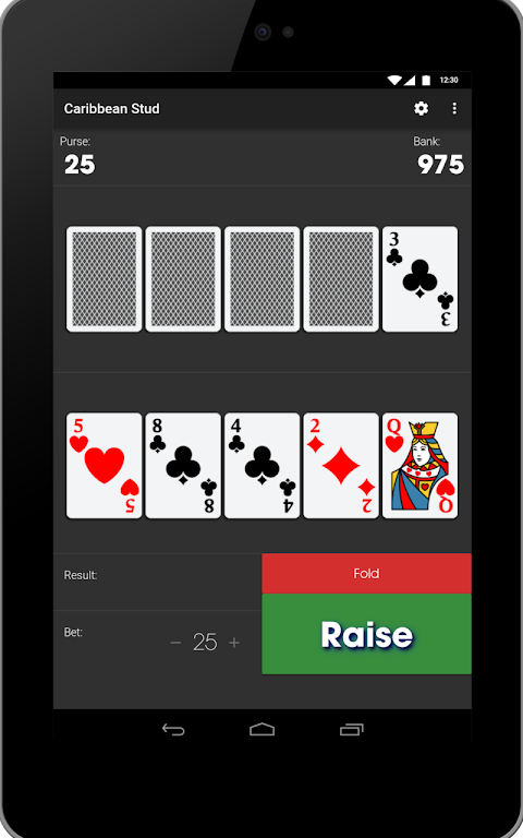 Caribbean Stud - Poker Style Card Game 螢幕截圖 1