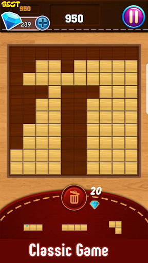 Block Puzzle : Classic Wood Скриншот 1