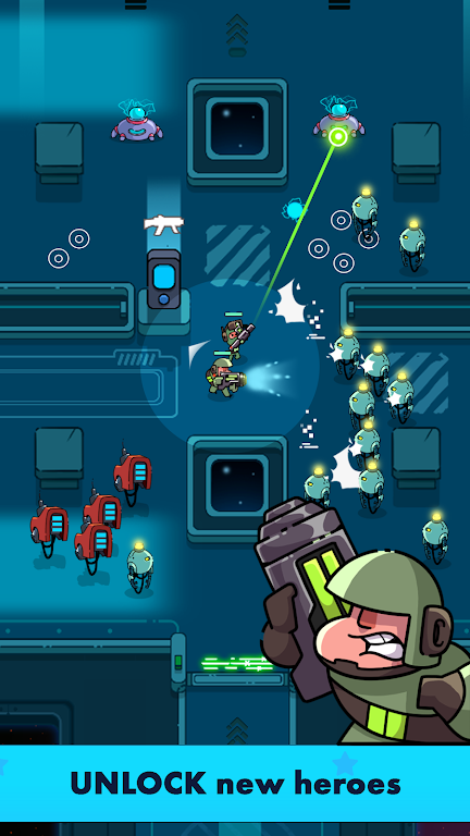 Space Squad: Crash Robots Screenshot 1