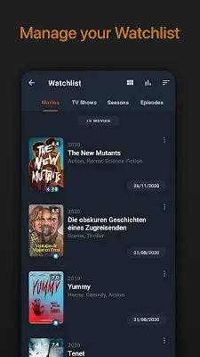 Moviebase: Movies & TV Tracker Screenshot 3