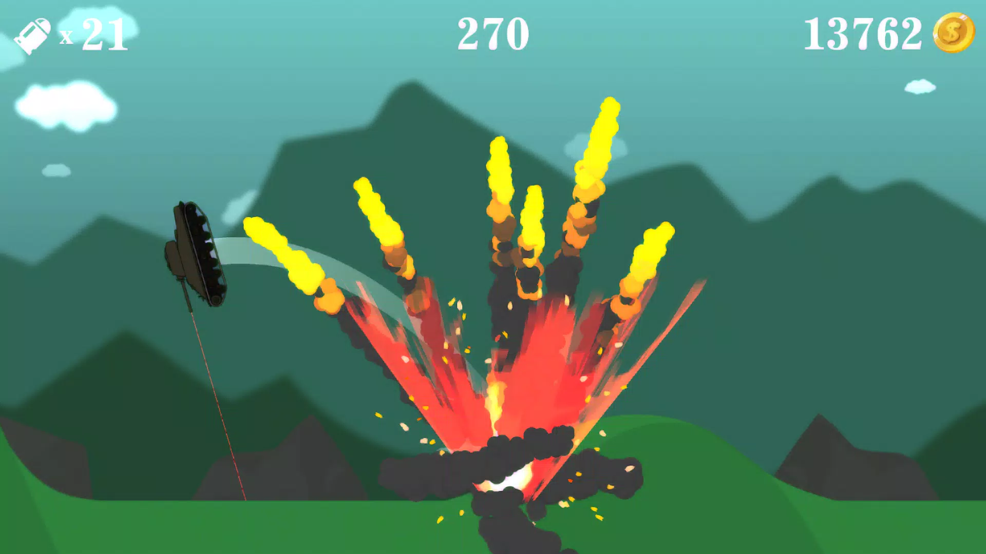 Schermata Flip the tank blast shot 2