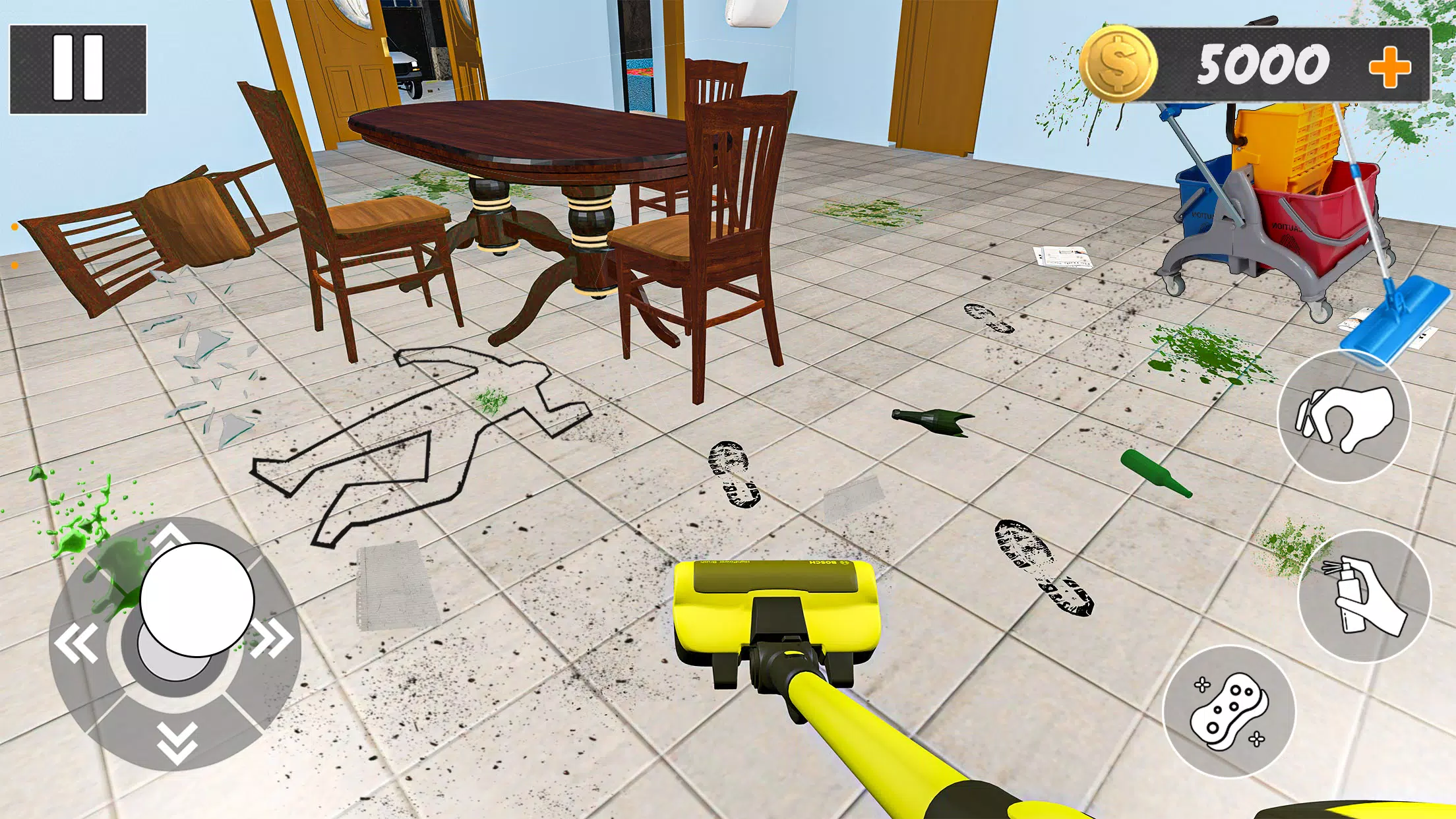 Murder Evidence Cleaner Games 螢幕截圖 0
