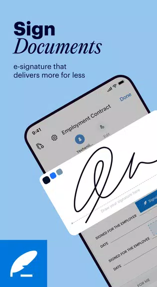 signNow: firmar documentos PDF Captura de pantalla 0