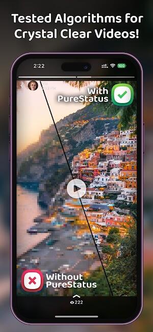 Pure Status mod apk without watermark