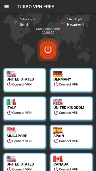 Turbo VPN Free 螢幕截圖 1