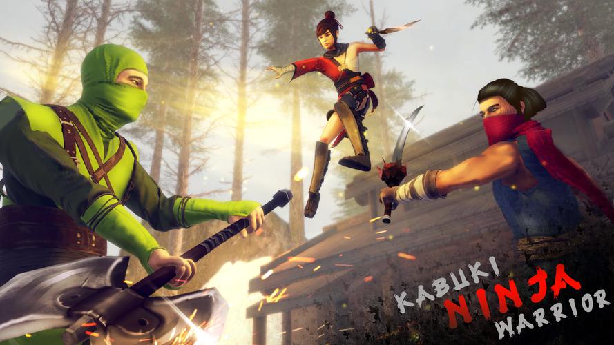 Ninja Shadow Fighting Games 3D 螢幕截圖 1