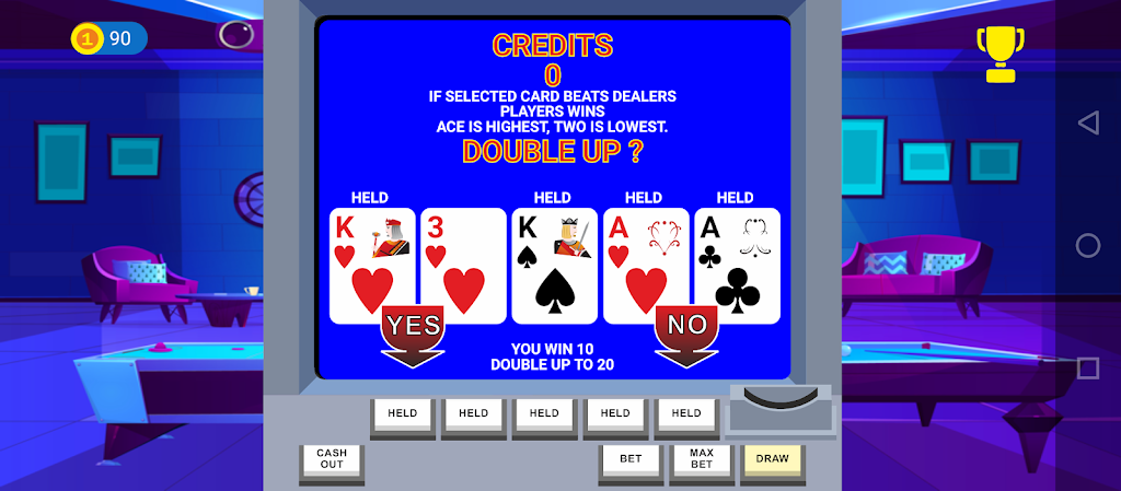 Video Poker Big Bet 螢幕截圖 1