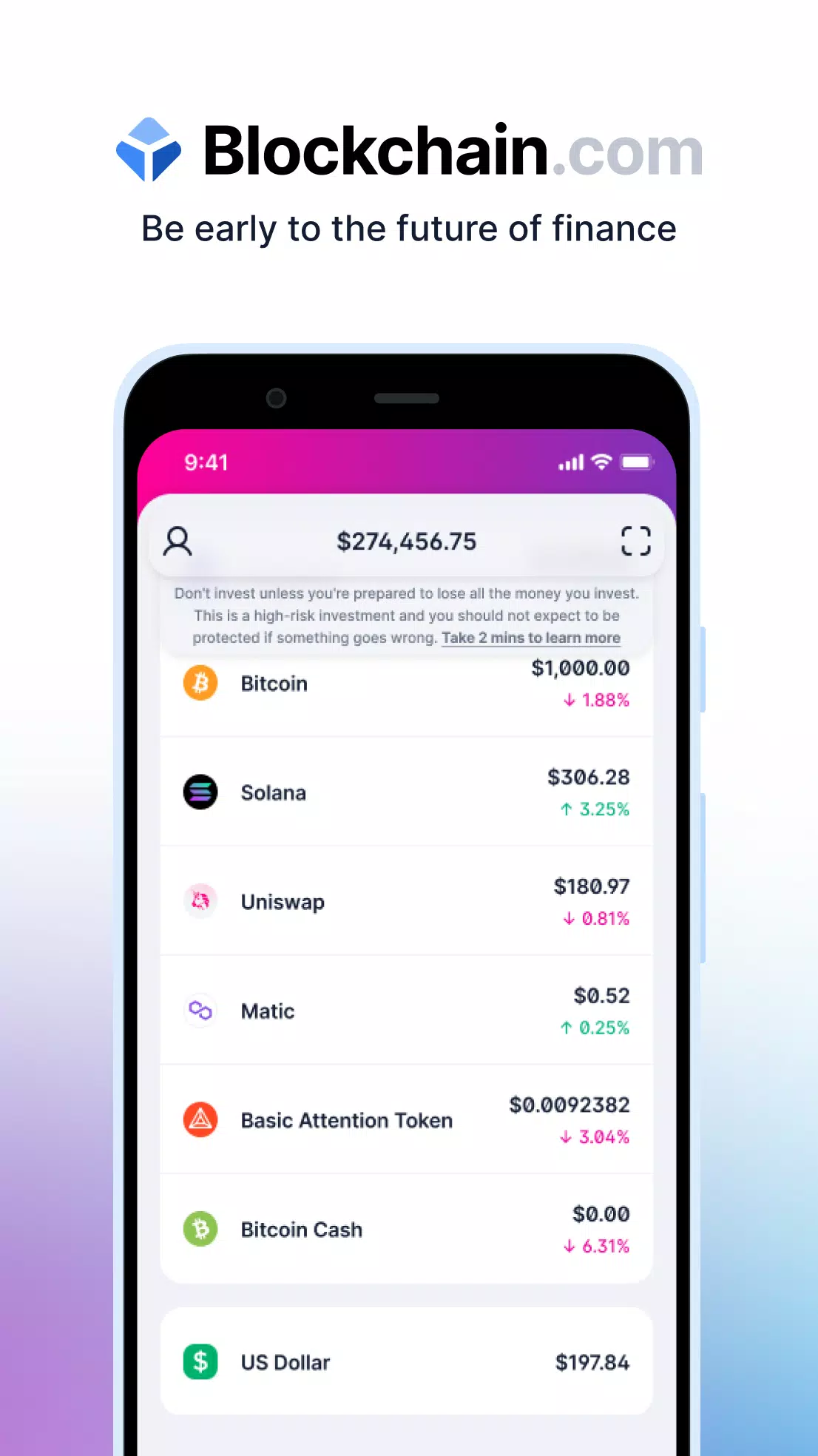 Blockchain.com: Crypto Wallet 螢幕截圖 0