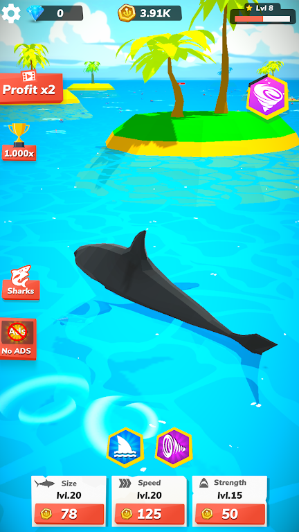 Idle Shark World Screenshot 0