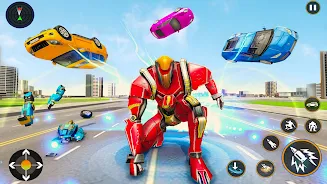 Helicopter Robot Car Game 3d Tangkapan skrin 3