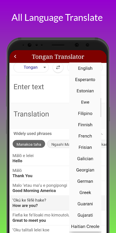 Tongan Translator Ảnh chụp màn hình 1