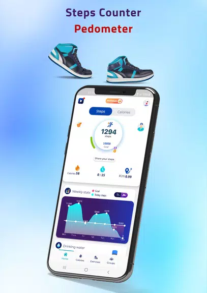 Rashaqa: Steps,Calorie counter Zrzut ekranu 2