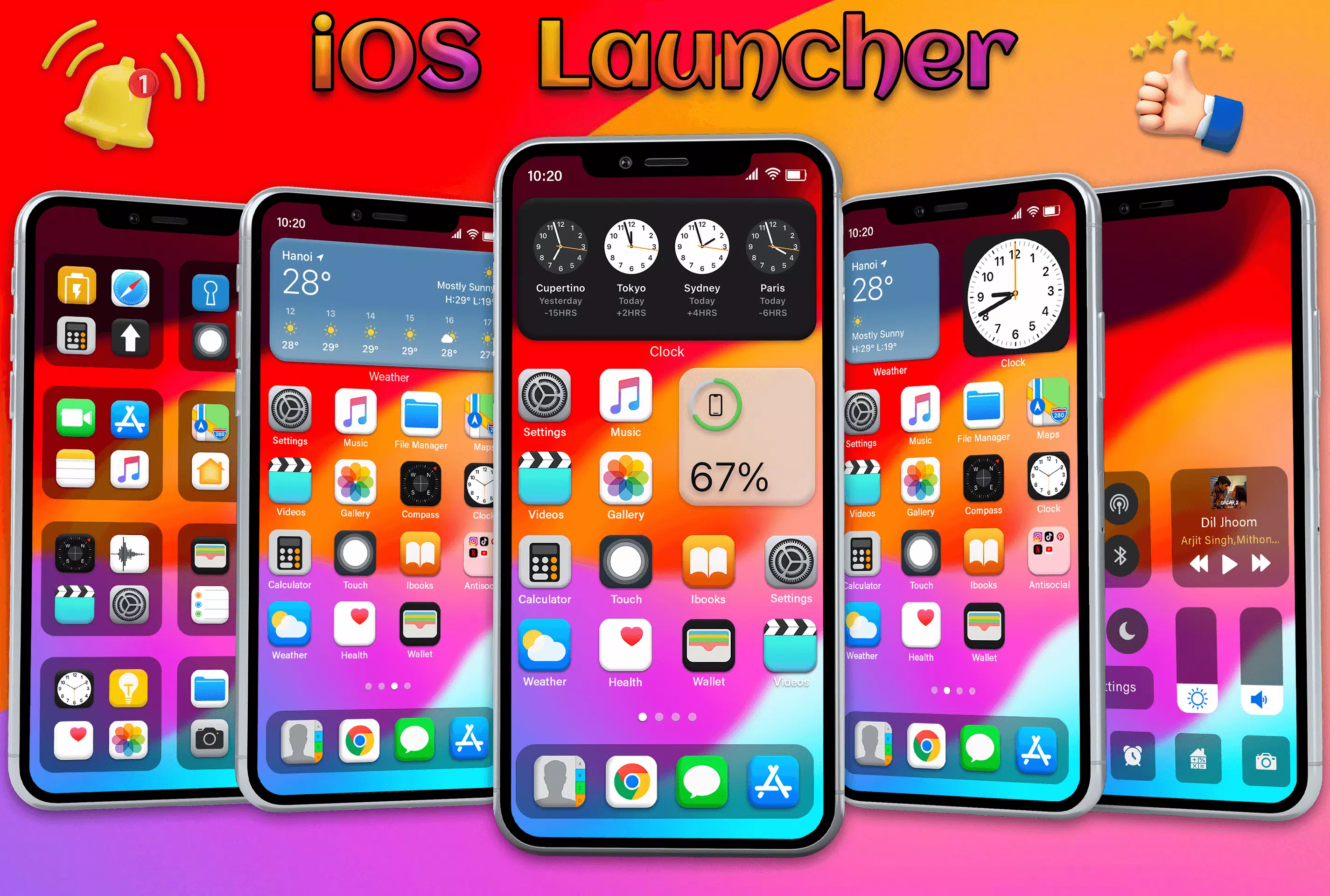IOS Launcher - iOS 17 Pro 螢幕截圖 0